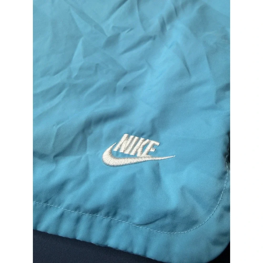 Nike Men's Solid Blue Swim Shorts 2XL Regular Drawstring Mesh Lined